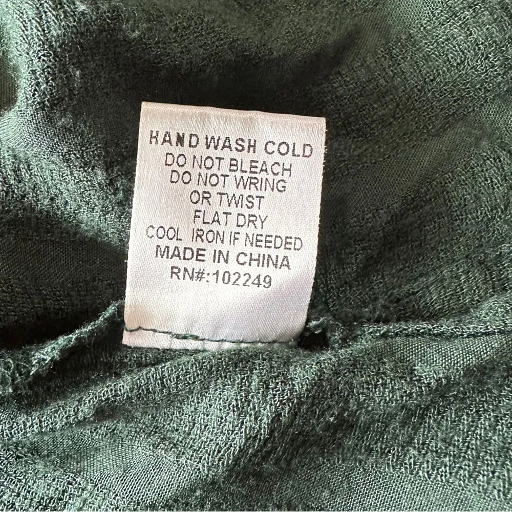 Skies are Blue Green Long Sleeve Collared Button Down Shirt Extra Large XL - Picture 10 of 10